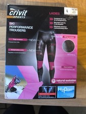 Ski Performance Trousers Ladies Lrg Crivit Body Mapping System H2Port Brand New