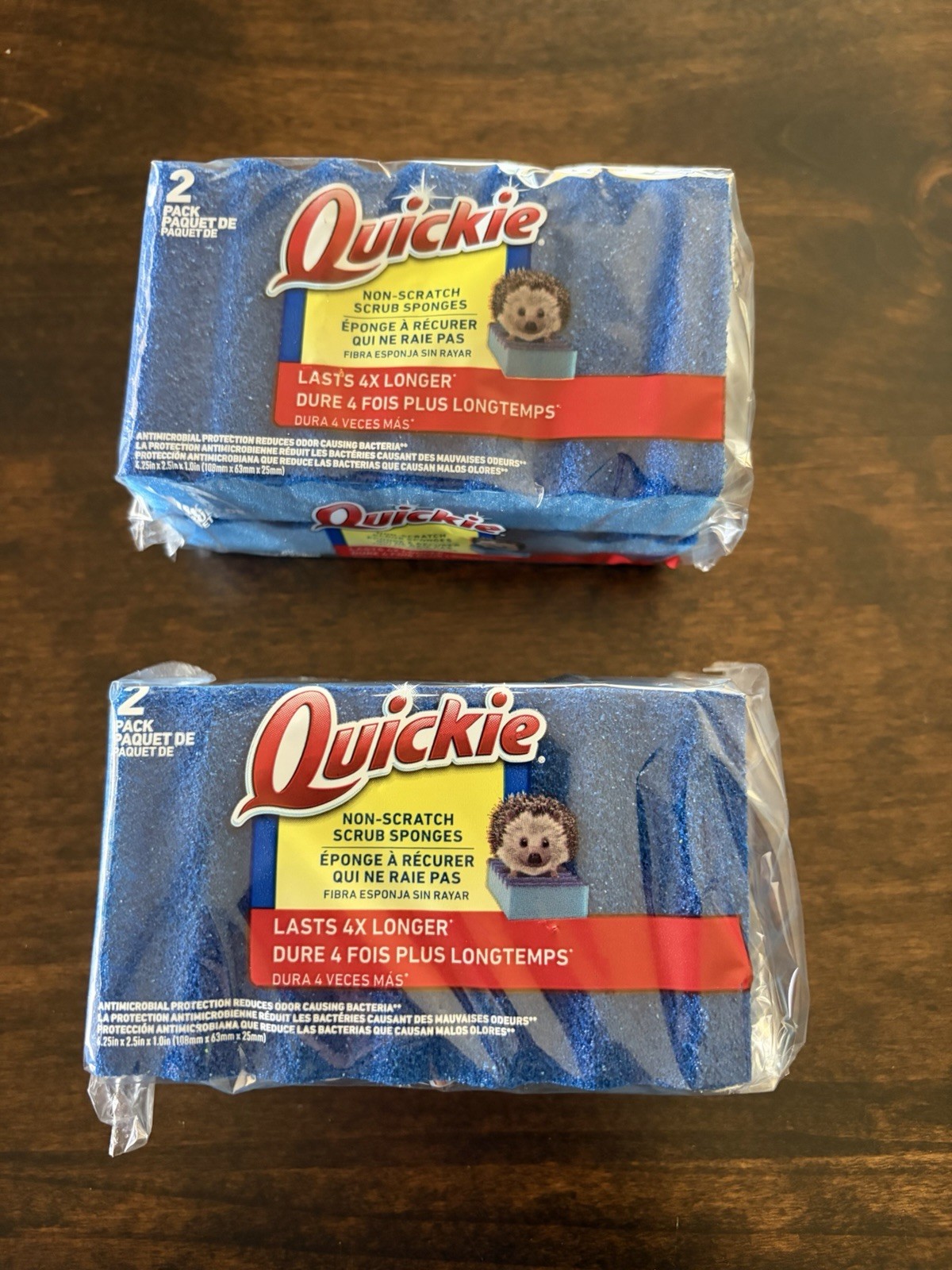 🧽 Quickie Non -Scratch Sponges Lasts 4x Longer No Smell D