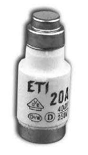 D02 GL/GG 20A MELTING INSERT 20A E18 400V AC 50KA AC 002212001