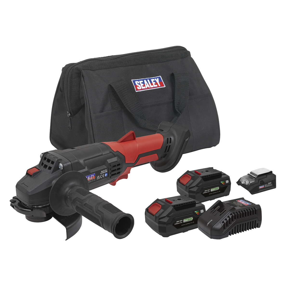 Cordless Angle Grinder Kit Ø115mm 20V 4Ah SV20 Series - 2 Batteries