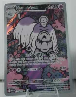 POKEMON HOUNDSTONE MEGA EVOLUTION 145 ILLUSTRATION RARE HOLO NEAR MINT