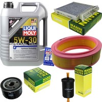 Mann Inspektionspaket 5L Liqui Moly 5W-30 FüR Dacia Sandero Logan MCV 1.4