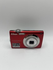 Nikon Coolpix S3000 Digital Compact Camera, Red, Faulty. Please See Discription.