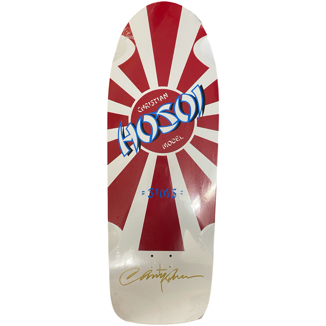 SIGNED Sims HOSOI RISING SUN Skateboard Deck REISSUE RARE,PIG