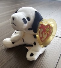 Ty Beanie Baby DOTTY Dalmatian Rare Tag Errors Retired PVC Pellets 10-17-1996
