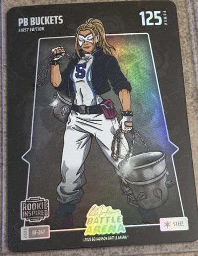 PB Buckets/Paige Bueckers-2026 Bo Jackson Battle Arena-Steel Foil Rookie Card RC