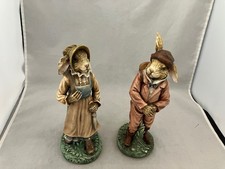 Vintage Henri Chrisdon Mr And Mrs Rabbit With Baskets