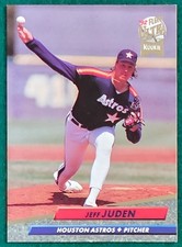 Jeff Juden - 1992 Fleer Ultra #492 - Houston Astros Rookie Baseball Card. rookie card picture
