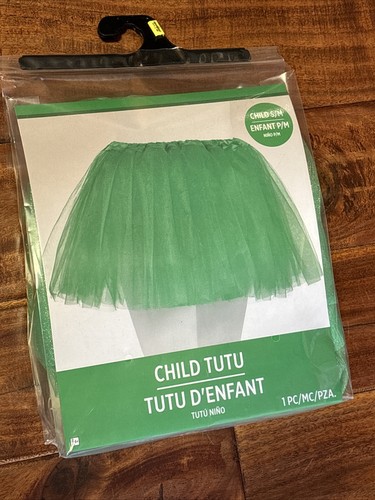 New Amscan Girl's Vibrant Green Costume Green Tutu size S-M Fits up to size 10 - Picture 2 of 5
