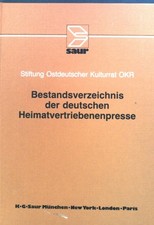 Bestandsverzeichnis der deutschen Heimatvertr...