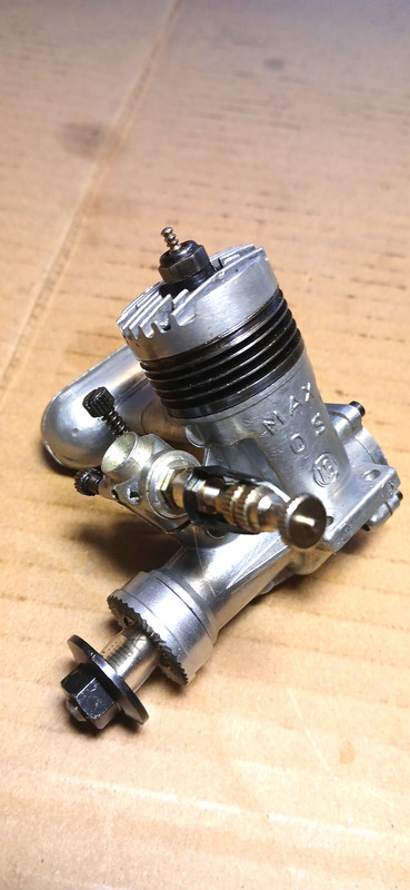 1960s Vintage OS Max- 19 RC "Black Fin" Model Airplane Engine Excellent