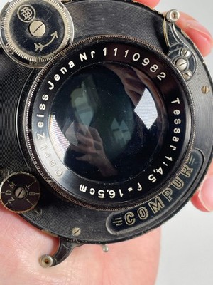 Objectif Zeiss Tessar 4,5/25 Cm - Laiton - SHC - Art. 759022 - Vintage