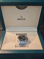 Rolex Explorer 216570 Silver Oyster Bracelet with Silver Bezel