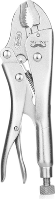 #ad 7 Inch Curved Jaw Alloy Steel Locking Pliers with Wire Cutter and Adjustable W $16.98