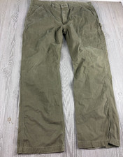 Carhartt Utility Carpenter Relaxed Fit Pants Men's 40 B324 ARG Green Inseam 32