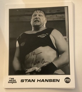 Stan Hansen Signed Autograph ICW NHB WWE AJPW NJPW WCW NWA 8x10 Promo Photo