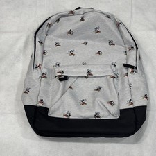 Disney Mickey Mouse All Over Print Grey Backpack Adult Or Kids Bag
