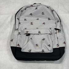 Disney Mickey Mouse All Over Print Grey Backpack Adult Or Kids Bag