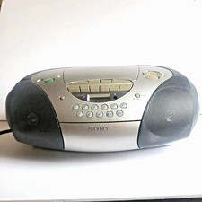 Sony CFD-S300 AM/FM Radio CD Player Cassette Recorder Boombox Works