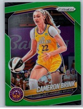 2025 Panini Prizm WNBA #87 Cameron Brink Green Prizms