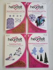 4x Heartfelt Creations: Snow Kissed Flakes  Tag/Frolicking Frosty Stamps  Dies
