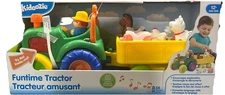 Kidoozie Funtime Tractor With Moving Wheels, Horn And Animal Sounds NEW