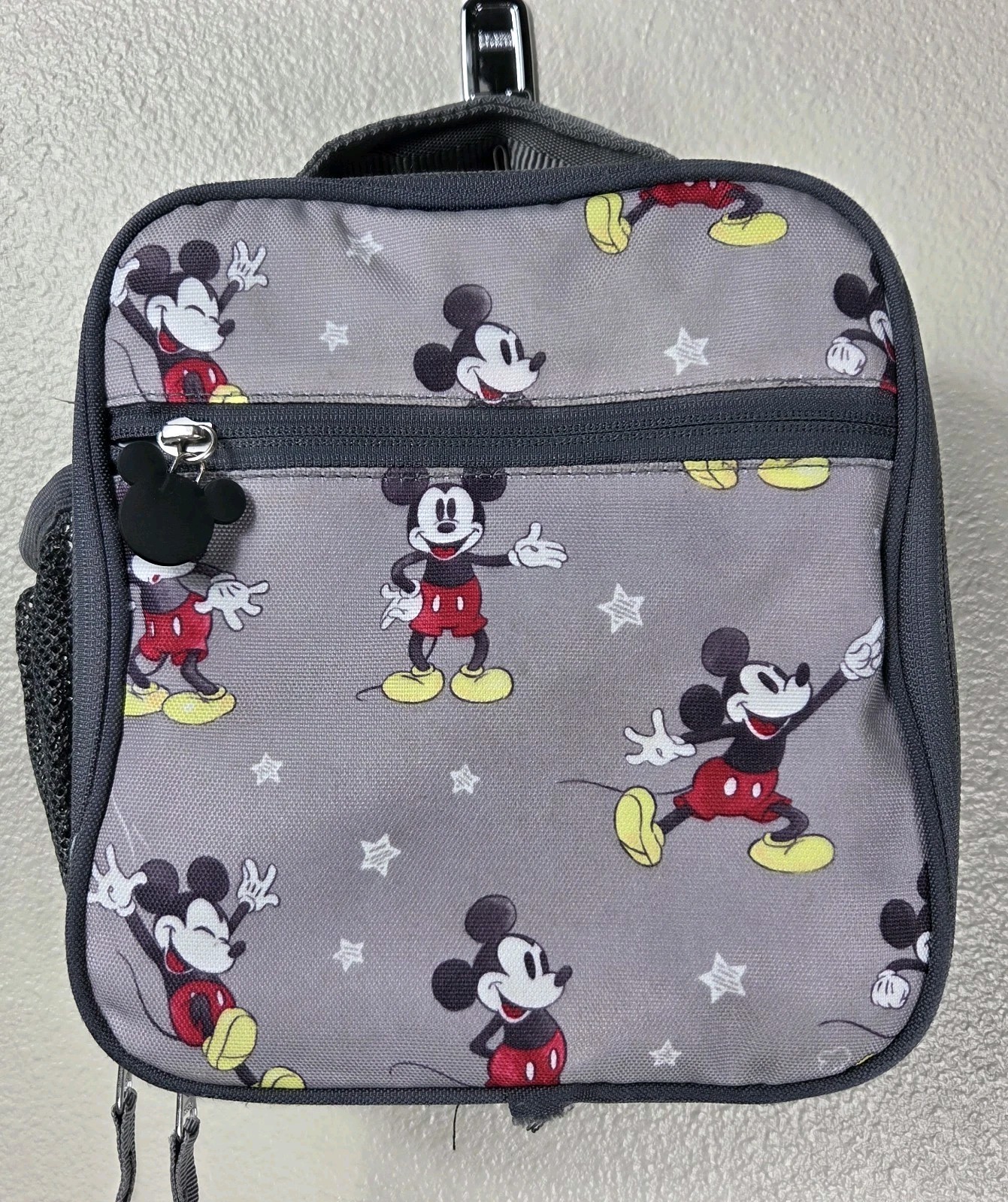 Pottery Barn Kids Disney Mickey Mouse Insulated Lunch Box Gray School Lunch Bag