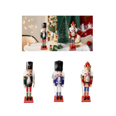 Weihnachten Nussknacker Ornament Holz hängend Nussknacker Basteln Classic Geschenk Figuren