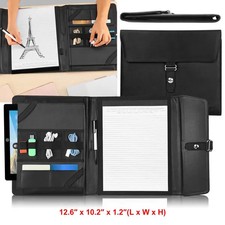 Padfolio Portfolio Folder Business Document Organizer PU Leather Padfolio