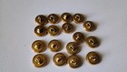 LOT of 17 Vintage Brass 12mm Round Buttons Vircular Vortex Design — photo 4