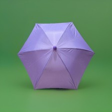 Purple Nylon Umbrella For Kids. 16" With Plastic Handle Metal Ribs