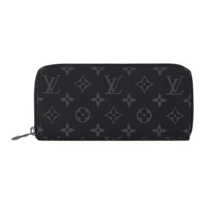 OUIS VUITTON Zippy Letter Logo Monogram Eclipse Wallet Women's 8.2x1x4 in