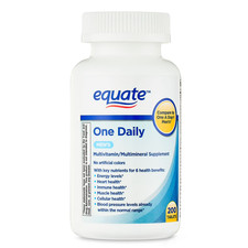Equate One Daily Men'S Multivitamin/Multimineral Supplement Tablets, 200 Count