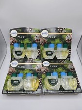  2 Pack x 4 Febreze Plug Winter Spruce Scented Oil Refills 0.87 oz ea