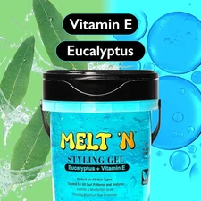 EBIN NEW YORK Melt'n Styling Gel Eucalyptus Oil and Vitamin E 16oz - Strong Hold