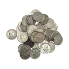 LOT OF (50) 90% MERCURY DIMES ($5FV) #6661