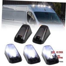 5 PCS Smoked Lens LED Cab Roof Marker Lights for 2014 Smoked Lens White Light