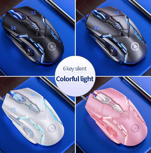 Allumé en arrière G5 Souris de jeux par fil 6 Clés Macro de programmation de jeu ordinateur tablette PC