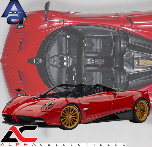 オートアート　1/18 PAGANI HUAYRA RED AutoArt Pagani Huayra Roadster, Rosso Monza/Red 1/18 Diecast Car
