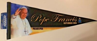 #ad POPE FRANCIS POLITICAL RELIGIOUS FELT PENNANT NEW MINT $9.99