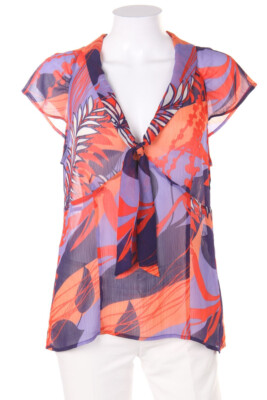 s.Oliver SELECTION Blouse Pussy Bow Print D 42 blue shades