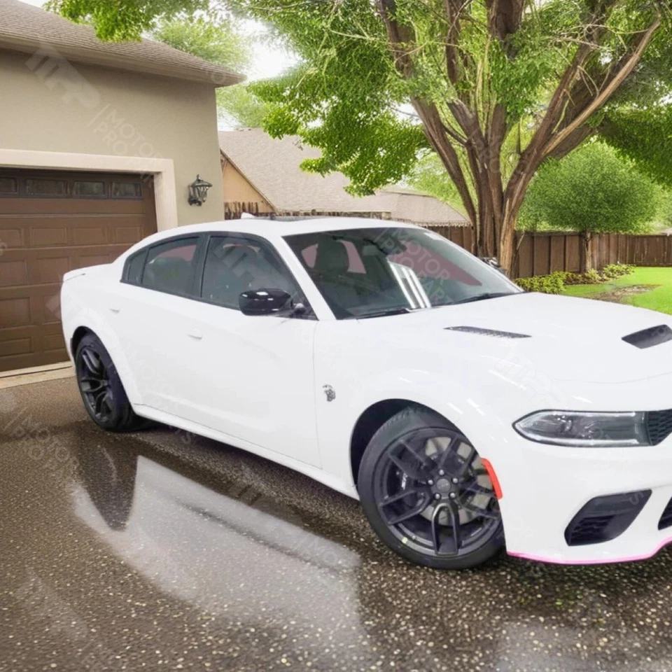 Kit painel balancim saias laterais preto fosco estilo SRT Dodge Charger 2011-2025 - Imagem 2 de 4