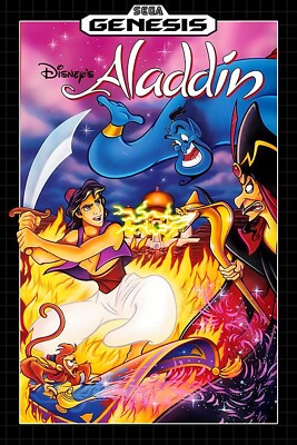 Sega Genesis Classic Art - Aladdin Wars Video Game Cover Poster 11x15