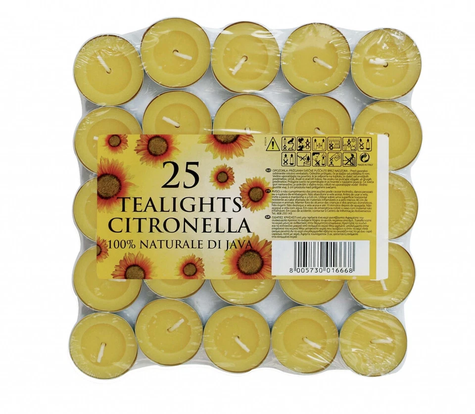 Price's Candles Citronella Tealights Bulk Pack Deals - Keeps Bugs Away - Image 4 of 4