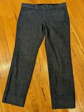 BANANA REPUBLIC Woman's Petite Size 2 Navy Blue Twill Sloan Fit Dress Pants