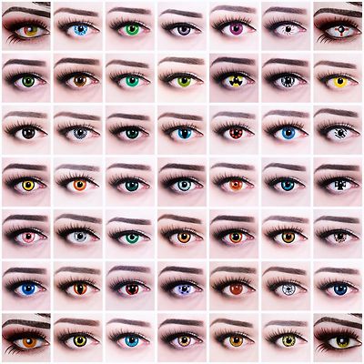 SONDERANGEBOT crazy farbige Kontaktlinsen mit Behälter Halloween FUN Fasching