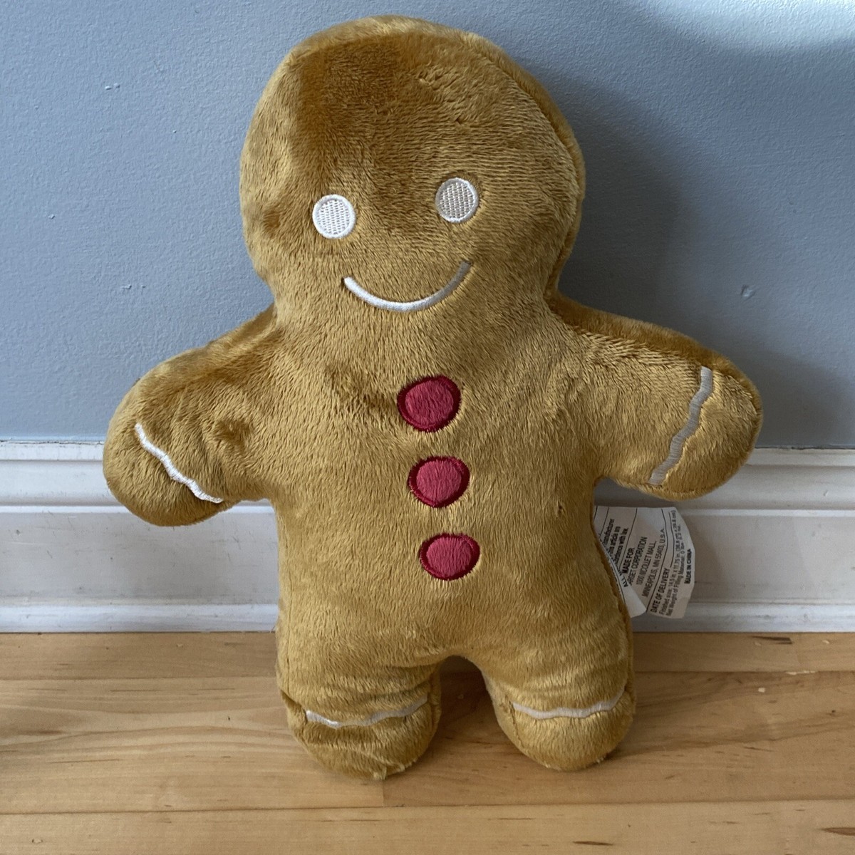 Target Bullseye Playground Christmas Gingerbread Man Throw Pillow NWOT