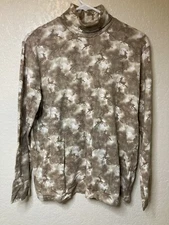 Bobbie Brooks Turtleneck Shirt Size XL Reindeer Christmas Long Sleeve VTG