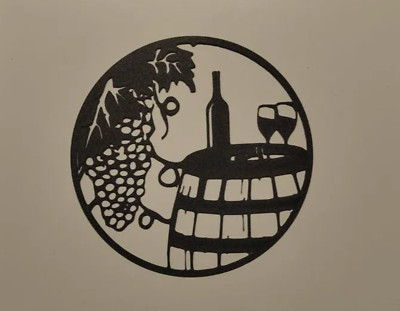 Wine Culture Decor | Wine Barrel | Grapes | Wine Bottle | Wine Glasses | 3DPrint