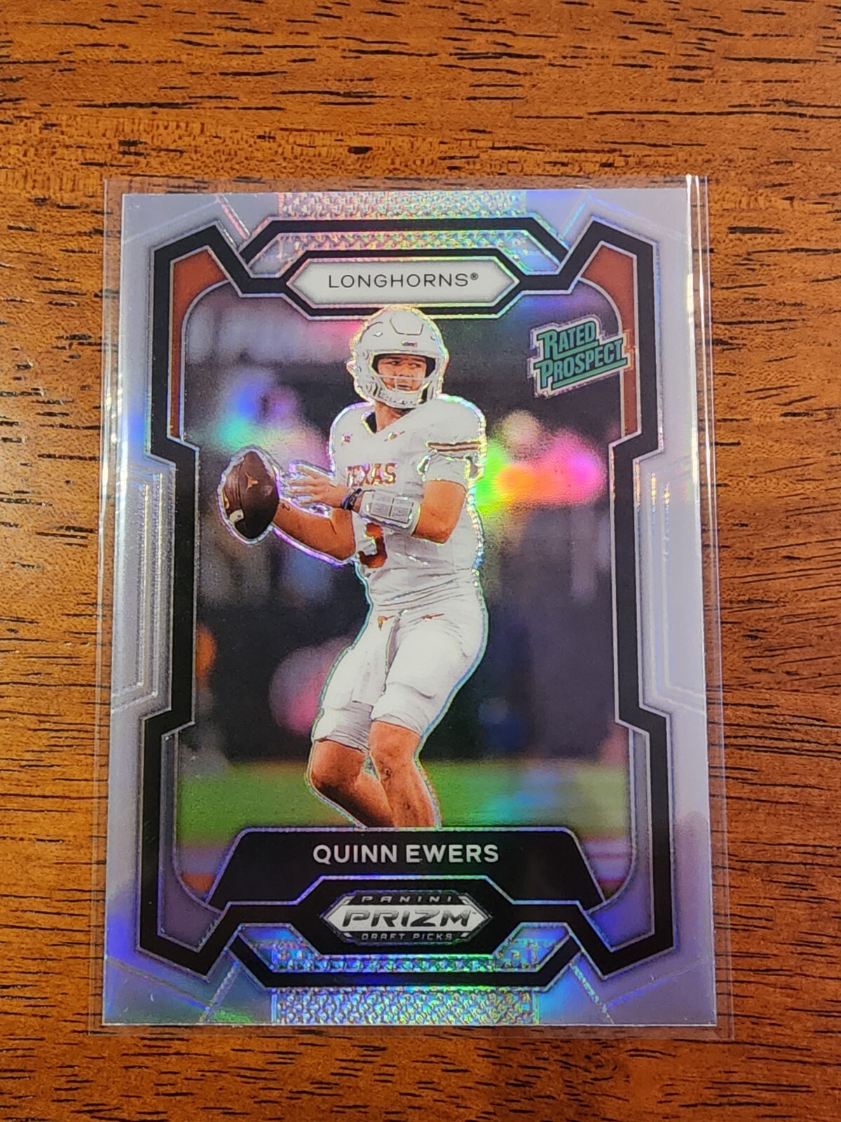 🏈2024 Quinn Ewers Panini Prizm Draft Picks Holo SILVER Prizm RC Texas #191🔥🔥